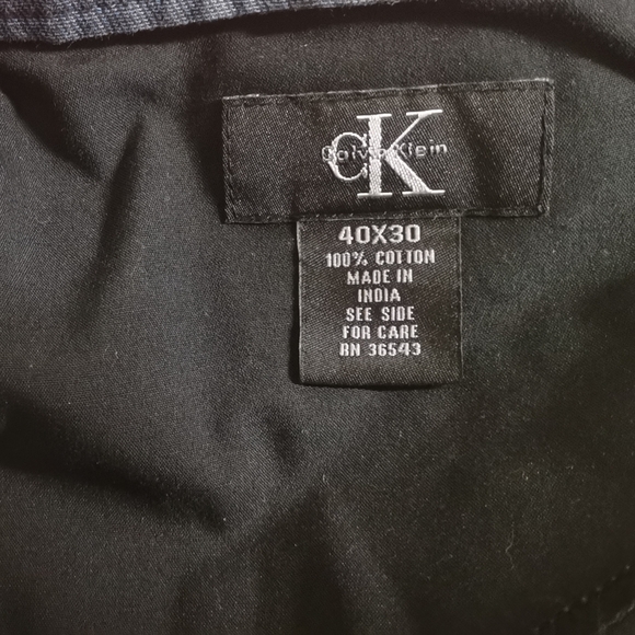 Calvin Klein Men's 40X30 Navy Blue 100% Cotton Pants - Picture 7 of 7